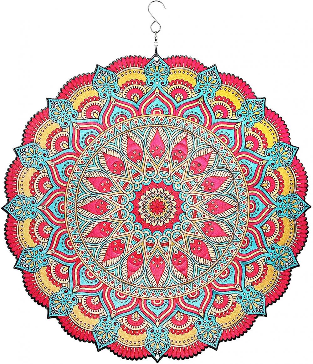 Mandala Wind Spinner for Outdoor Garden