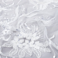 embroidery  beaded lace fabric