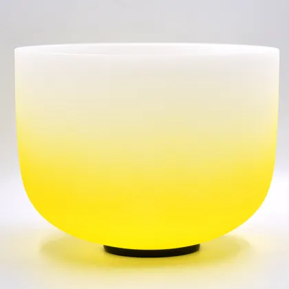 Q're Solar Plexus Chakra Frosted Singing Bowl