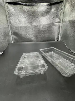 the PET box for meat and vegetale meat plate display and stocking
