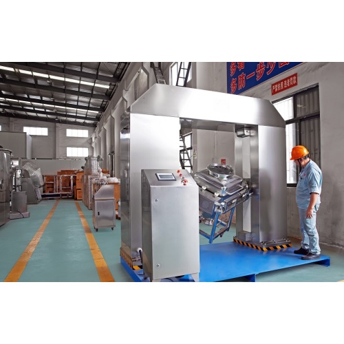 Automatic Lifting Hopper Barrel Mixer Blender Machine