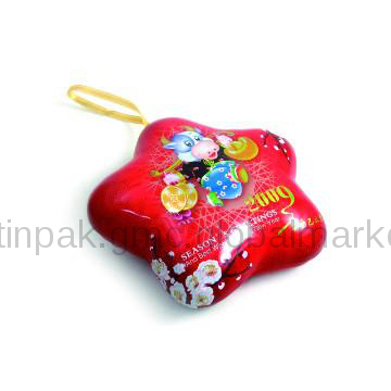 New year gift boxes,star shaped candy boxes