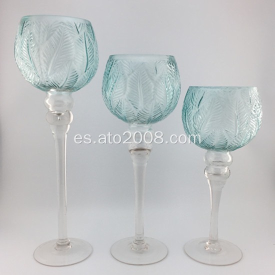 Candelabro de cristal set de 3