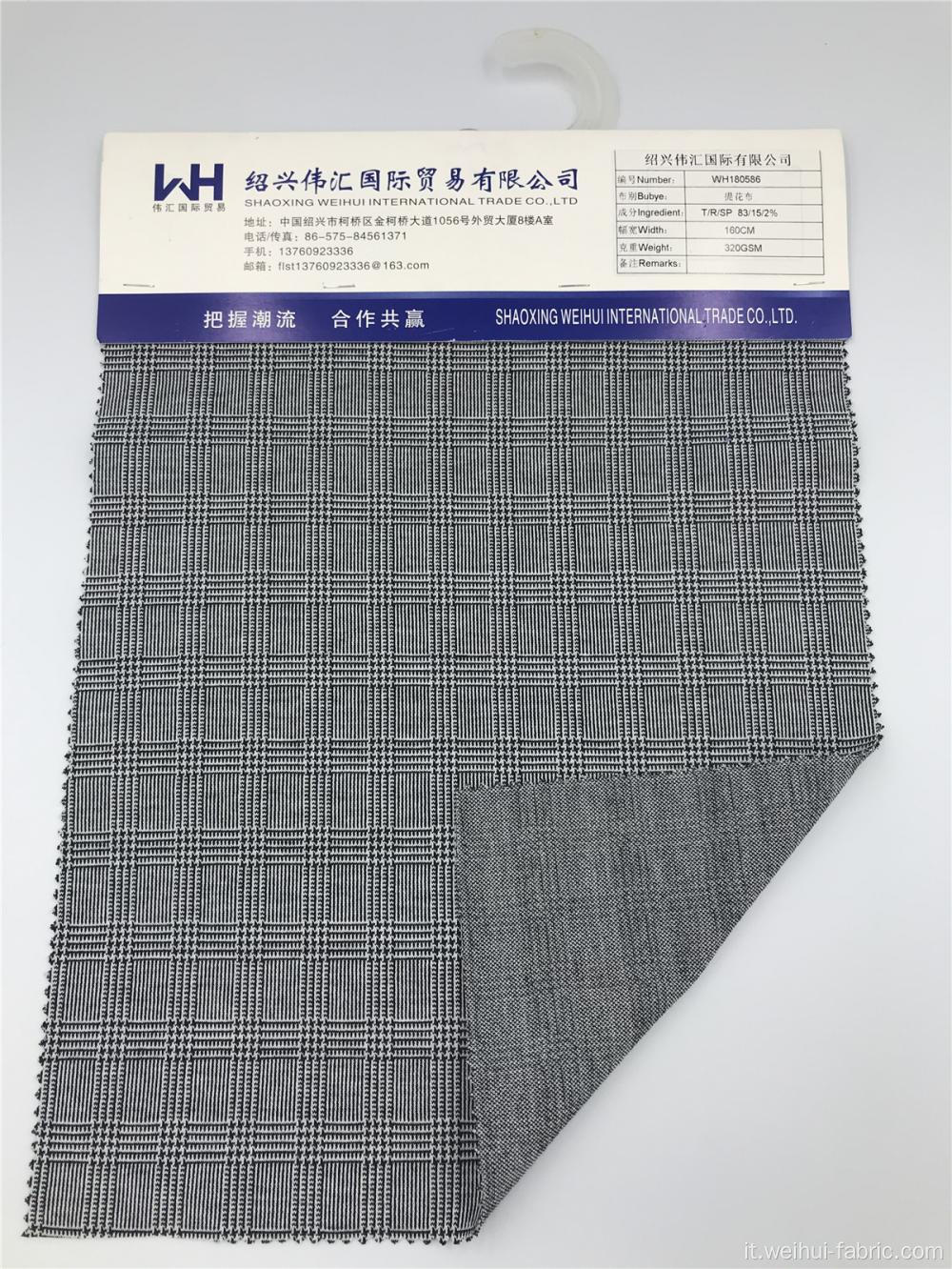 Tessuti jacquard a quadri T / R / SP lavorati a maglia di alta qualità