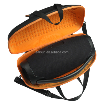 JBL Boombox 3 Speaker Portabel Hard Eva Travel Case: Tas Penyimpanan Pelindung Dengan Pegangan dan Saku Mesh