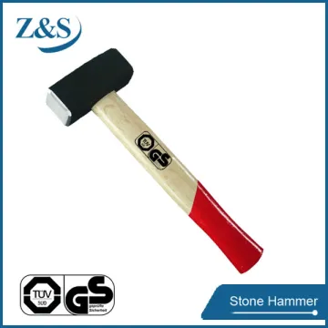 Germany Type Stoning Hammer With bleaching wooden handle