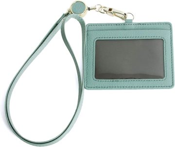 China Leather ID Card and Belt Holder with ID Window - Markdown Sale Badge Holder & Accessories