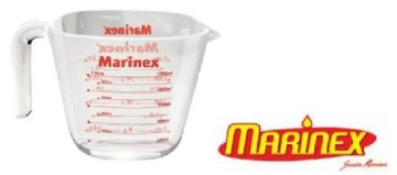Square tempered-glass measuring cup