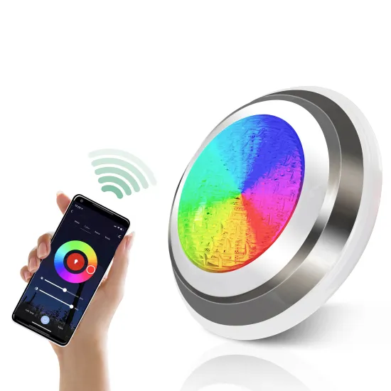 2.4G Wireless Smart APP Kit Surface Mounted 18W ABS IP68 AC12V RGB Submersible Pool Light