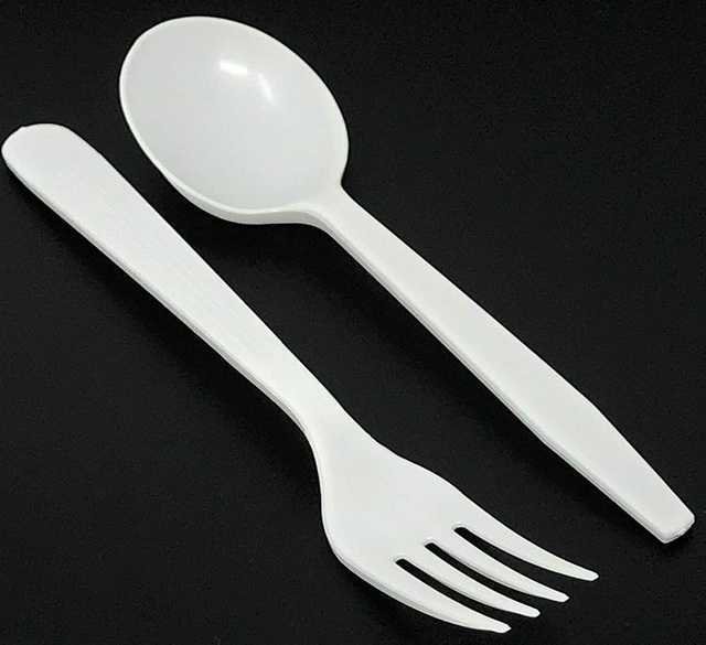 Heavy-Weight Polystyrene Plastic Fork