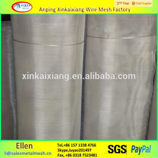 Anping supplier High quality stainless steel wire mesh, 304 ultra fine stainless steel wire mesh