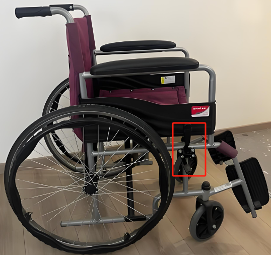 Foldable Handle Wheelchair Brake
