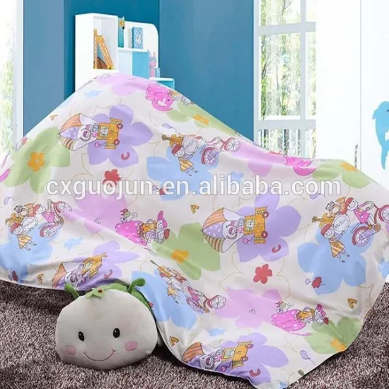 100%polyester pigment printing bed sheet brushed fabric for textile