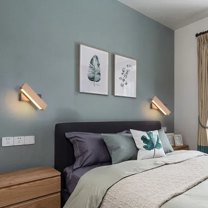 Nordic Simple Rotatable LED Log Wall Lamp