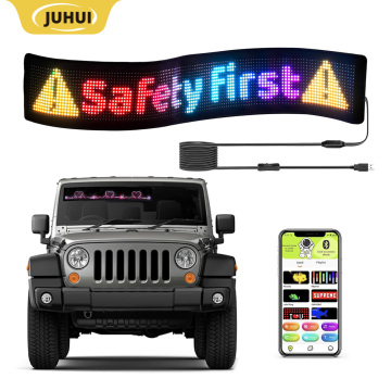 Flexible RGB LED Sign with Bluetooth Control for DIY Programming and Festive Decorations