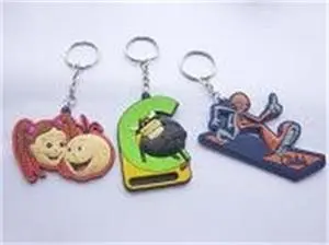 Cartoon Character 2D/3D Keychains Custom For Decoration