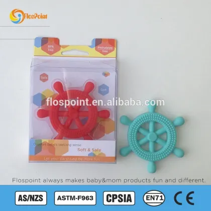 NEW PRODUCTS FDA ANCHOR RATTLE TEETHER MANUFACTURERS, Rattle Teethers Silicone Factory, Rattle Teething Ring