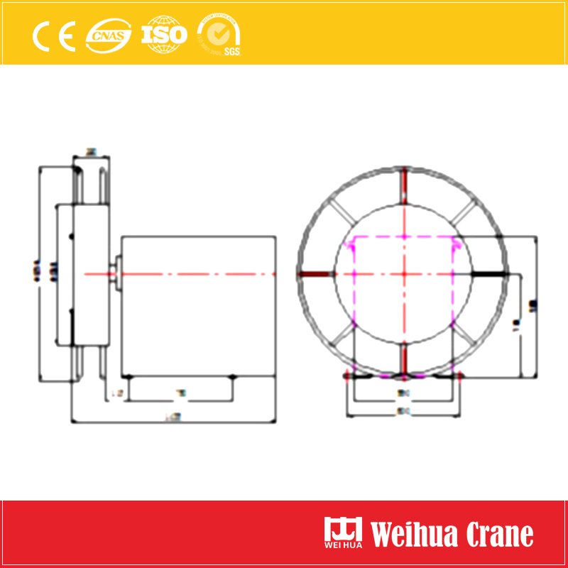 Electric Cable Drum Drawing