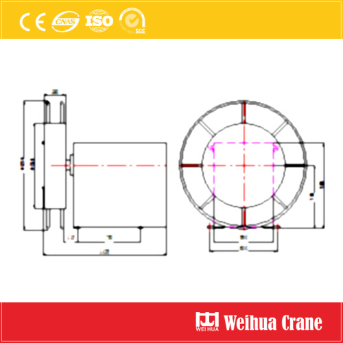 Drum kabel crane gantry jenis motor