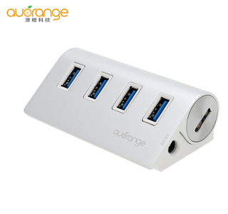 pple style USB 3.0 4-ports smart SuperSpeed USB Hub Factory direct sale