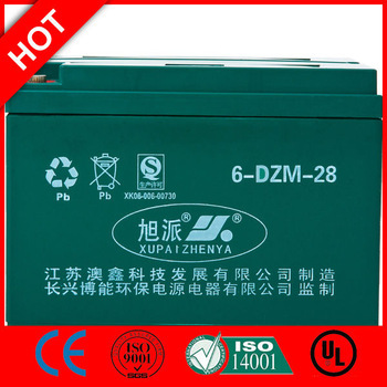 rechargeable golf cart battery/XUPAI 6-DZM-28 Battery