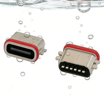 Waterproof Type-C 6 Pin Connector