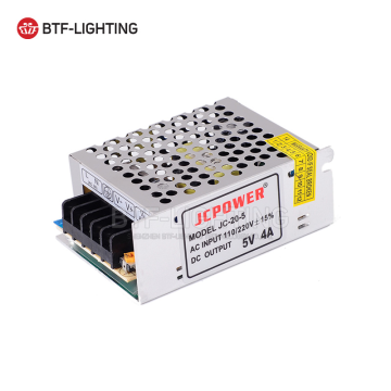 20W LED Strip Power Supply 5V 4A AC to DC Adapter