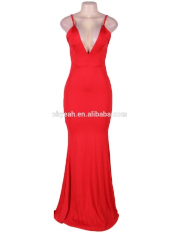 2016 Latest formal red fancy evening gowns