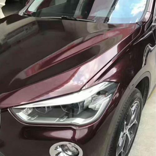 Gloss Metallic Black Rose Car Vinyl