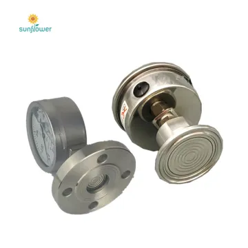 Stainless Steel Liquid Filled Pressure Manometer with Diaphragm Seal: Precision Measurement Instruments