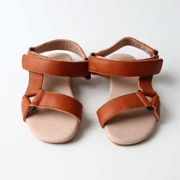 Da thật Triangle Girl Kids Summer Sandals