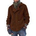 Herren -Schal -Kragen -Strickjacke Pullover