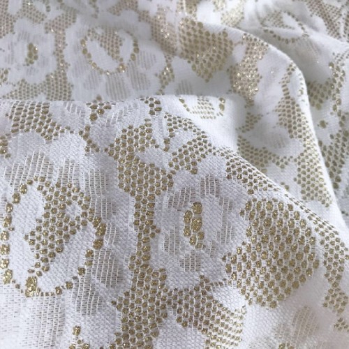 Poly Bonded Lace Fabric Gestrickt