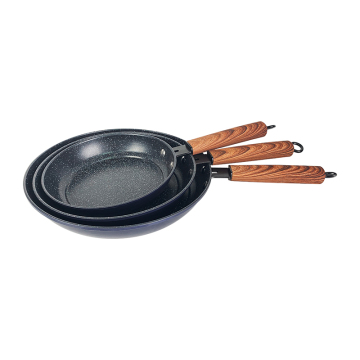 Lightweight Wheat Rice Stone Non-Stick Small Frying Pan - Household Smoke-Free Multi-Functional Cookware
