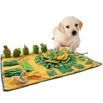 Portable Interactive Feed Puzzle Toy for Dog Snuffle and Smell Training