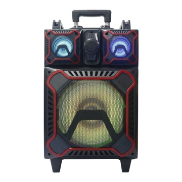 Portable 12 Inch LED Light Disco Bluetooth Trolley Speaker