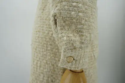ladies coats long sleeve tweed fabric ladies dress