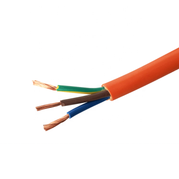 VDE Standard Orange PVC H05VV-F 3 Core 2.5mm Electrical Wire & Cable