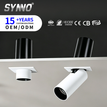 Telescopic Spotlight Square Recessed LED Downlight for Mall