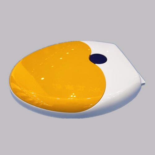 Smart hygienic slow close plastic toilet seat