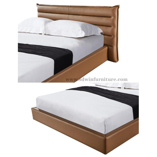 Leather Bed Simple Modern Bedroom Furniture Supplier