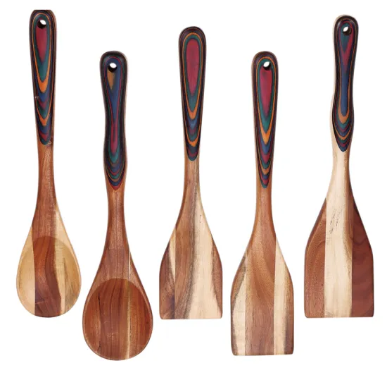 Wooden spoons for eating