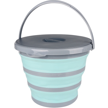 Collapsible Silicone Bucket for Camping and Car Washing - 10 Litre Capacity
