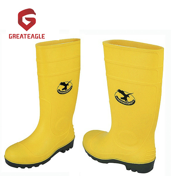 Gumboots الصلب PVC السلامة