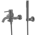 Wall Mounted Tub Faucet With Handheld Shower