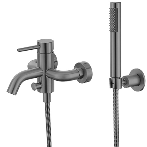 Wall Mounted Tub Faucet With Handheld Shower