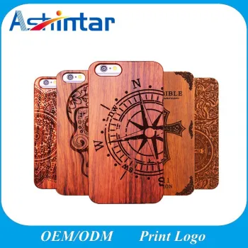 Retro Plastic+Wood Skull Case for iPhone Case Engraving Design Mobile Phone Case for iPhone