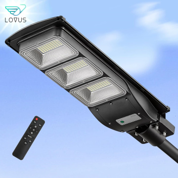 Lovus Solar LED Street Light, 60000LM Solar Security Flood Light al aire libre con sensor de movimiento y remoto