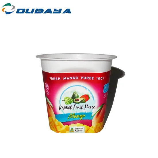 4oz take away frozen yogurt plastic cup