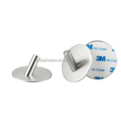 3M Stainless Steel Damage-Free Adhesive Coat & Towel Hooks (5kg Capacity)